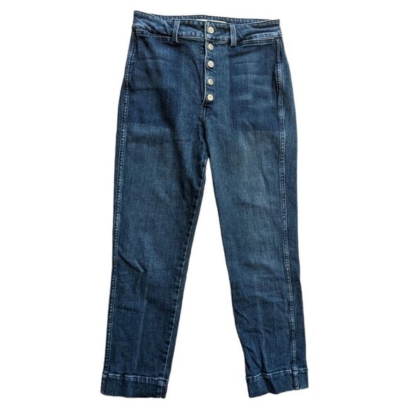 AMO Audrey W/ Snaps Shadow Play Women's Button Front Jeans Size 29 - Picture 1 of 5